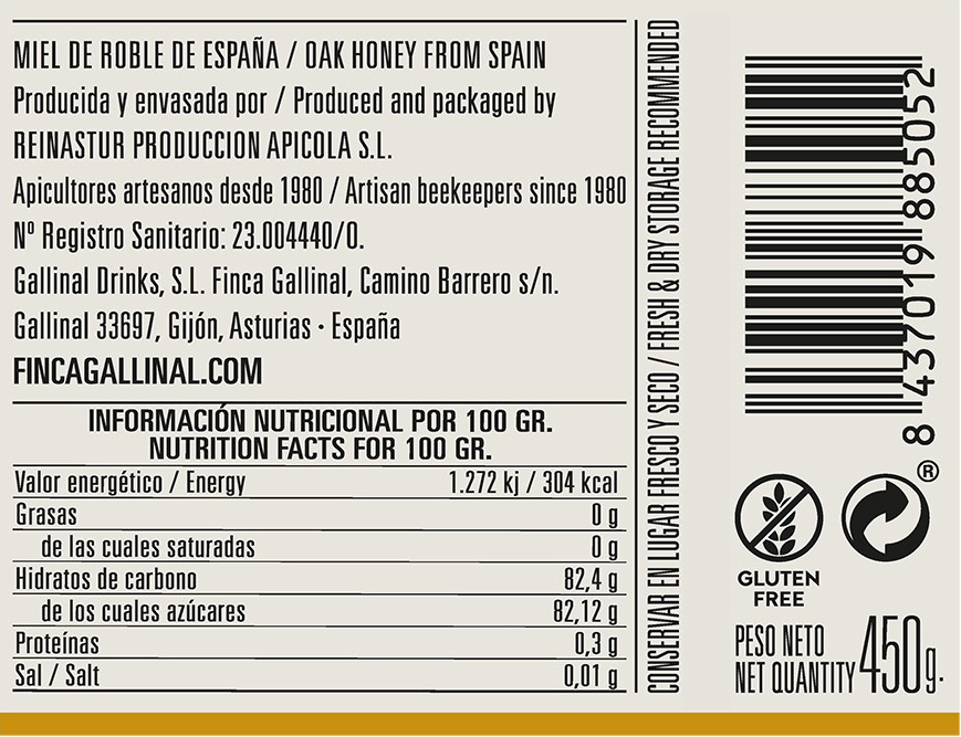 Miel Exner Roble - Imagen 2